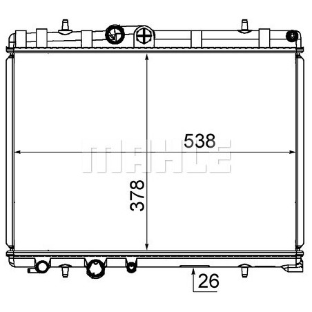 Radiateur, refroidissement du moteur BEHR