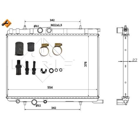 Radiateur, refroidissement du moteur EASY FIT