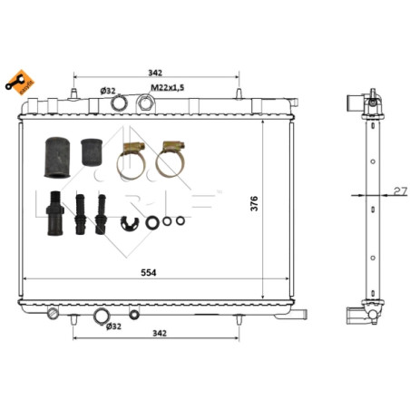 Radiateur, refroidissement du moteur EASY FIT