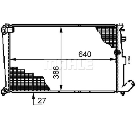 Radiateur, refroidissement du moteur BEHR