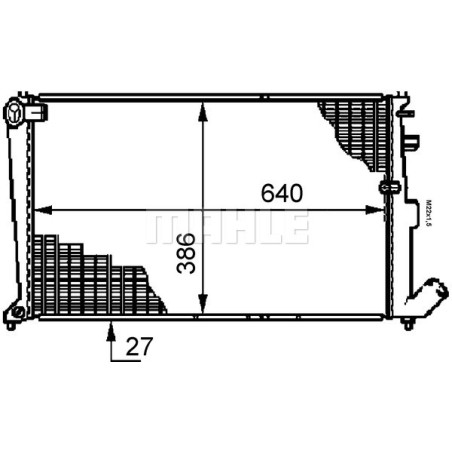 Radiateur, refroidissement du moteur BEHR