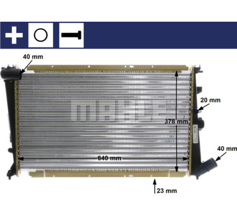 Radiateur, refroidissement du moteur BEHR