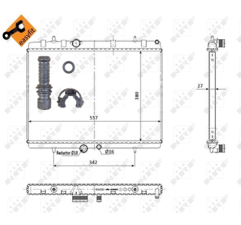 Radiateur, refroidissement du moteur EASY FIT