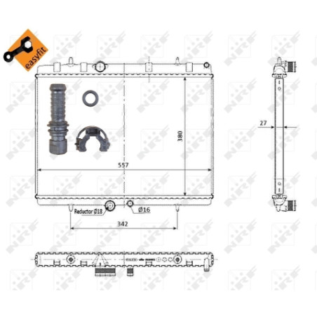 Radiateur, refroidissement du moteur EASY FIT