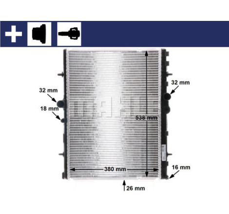 Radiateur, refroidissement du moteur BEHR