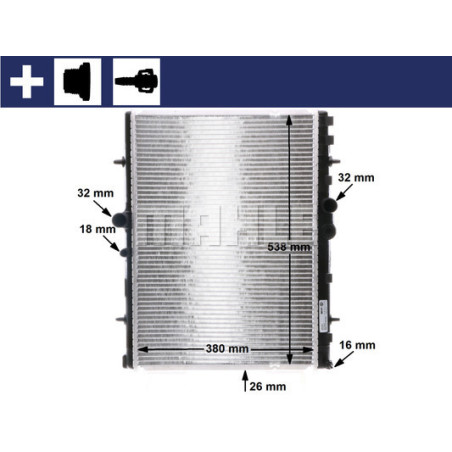 Radiateur, refroidissement du moteur BEHR