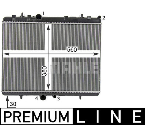 Radiateur, refroidissement du moteur BEHR *** PREMIUM LINE ***