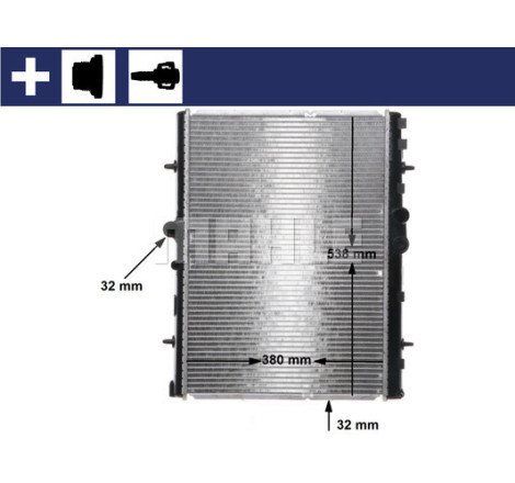 Radiateur, refroidissement du moteur BEHR