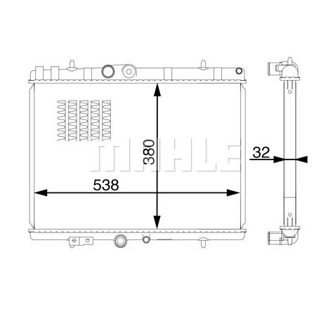 Radiateur, refroidissement du moteur BEHR