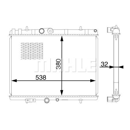 Radiateur, refroidissement du moteur BEHR