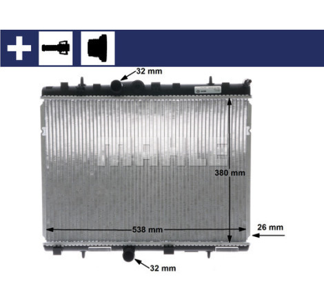 Radiateur, refroidissement du moteur BEHR