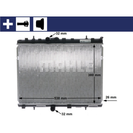 Radiateur, refroidissement du moteur BEHR