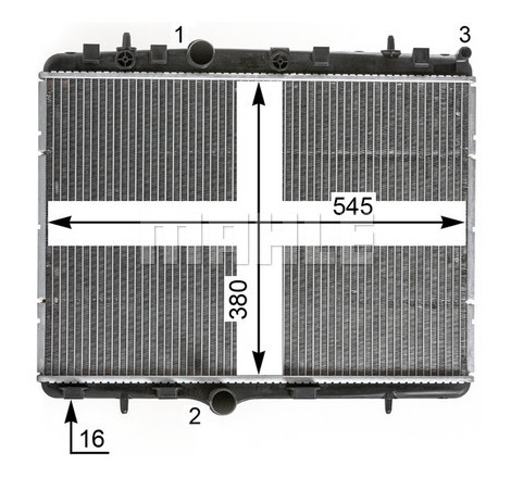 Radiateur, refroidissement du moteur BEHR *** PREMIUM LINE ***