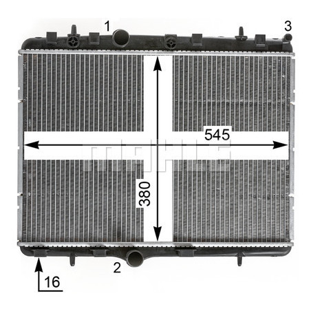 Radiateur, refroidissement du moteur BEHR *** PREMIUM LINE ***