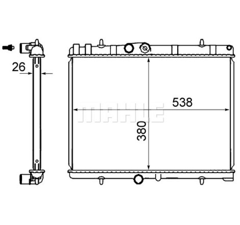 Radiateur, refroidissement du moteur BEHR