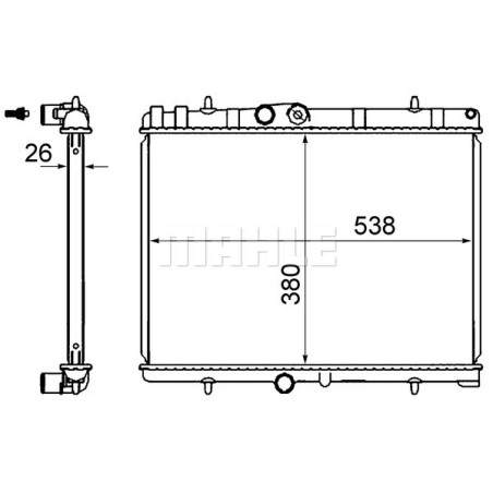 Radiateur, refroidissement du moteur BEHR