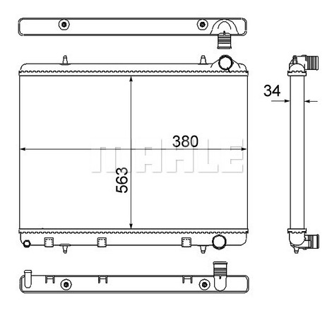 Radiateur, refroidissement du moteur BEHR