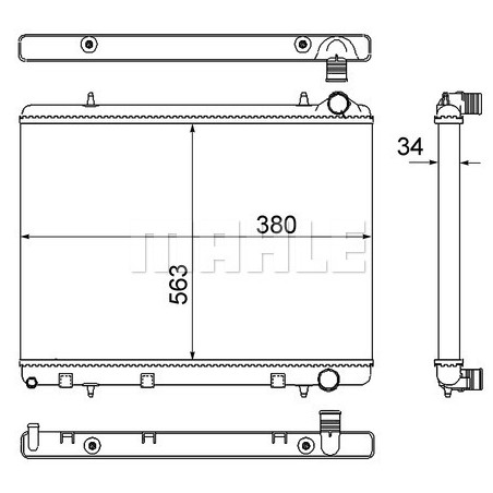 Radiateur, refroidissement du moteur BEHR