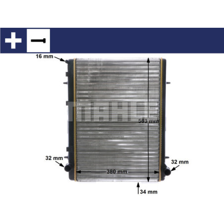 Radiateur, refroidissement du moteur BEHR