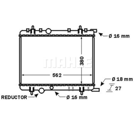 Radiateur, refroidissement du moteur BEHR