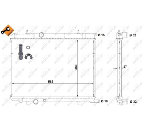 Radiateur, refroidissement du moteur EASY FIT