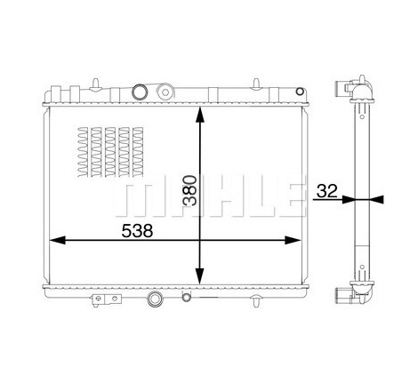 Radiateur, refroidissement du moteur BEHR