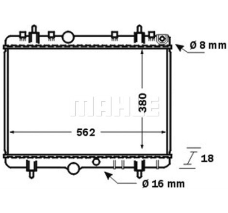 Radiateur, refroidissement du moteur BEHR