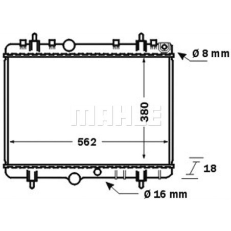 Radiateur, refroidissement du moteur BEHR