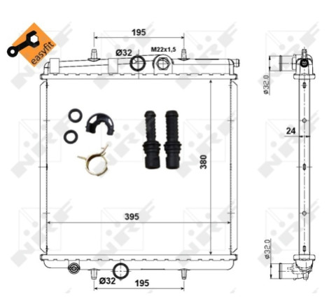 Radiateur, refroidissement du moteur EASY FIT