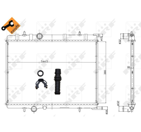 Radiateur, refroidissement du moteur EASY FIT