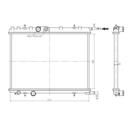 Radiateur, refroidissement du moteur Economy Class