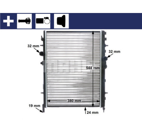 Radiateur, refroidissement du moteur BEHR