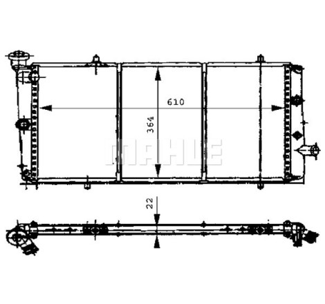 Radiateur, refroidissement du moteur BEHR