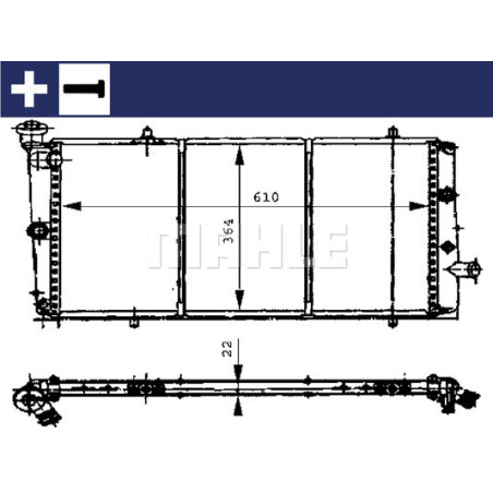 Radiateur, refroidissement du moteur BEHR