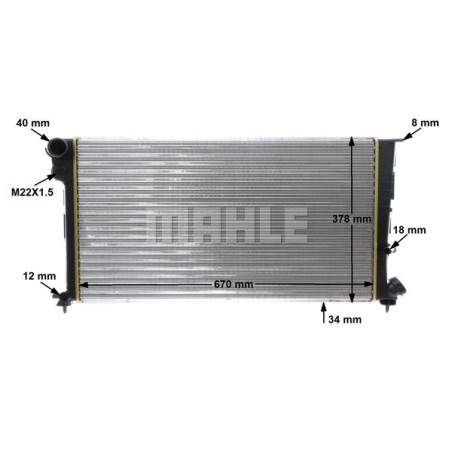 Radiateur, refroidissement du moteur BEHR