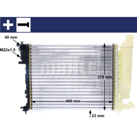 Radiateur, refroidissement du moteur BEHR