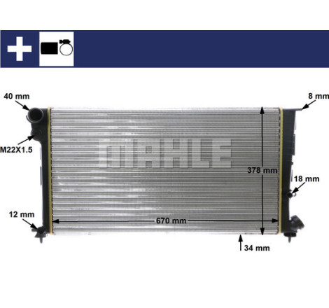 Radiateur, refroidissement du moteur BEHR