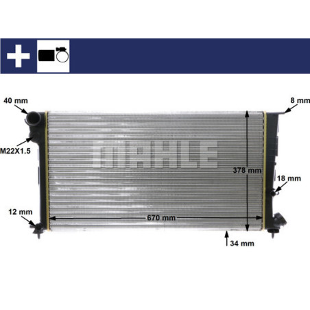 Radiateur, refroidissement du moteur BEHR