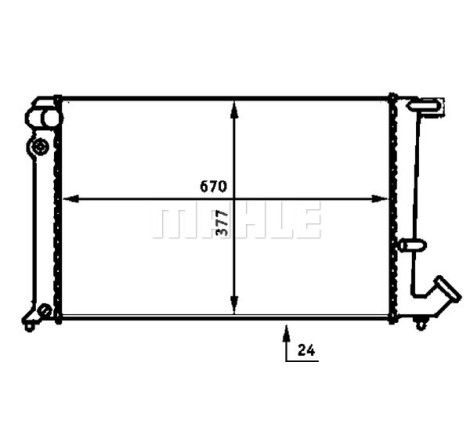 Radiateur, refroidissement du moteur BEHR