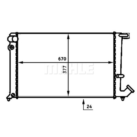 Radiateur, refroidissement du moteur BEHR