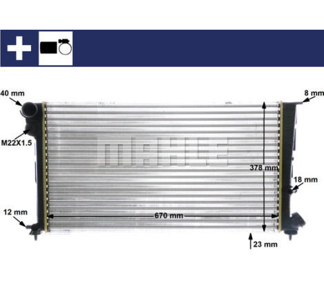 Radiateur, refroidissement du moteur BEHR