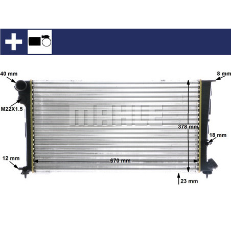 Radiateur, refroidissement du moteur BEHR