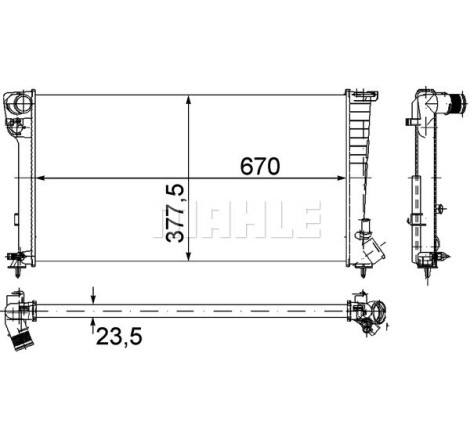 Radiateur, refroidissement du moteur BEHR *** PREMIUM LINE ***