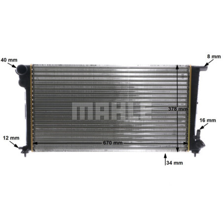 Radiateur, refroidissement du moteur BEHR