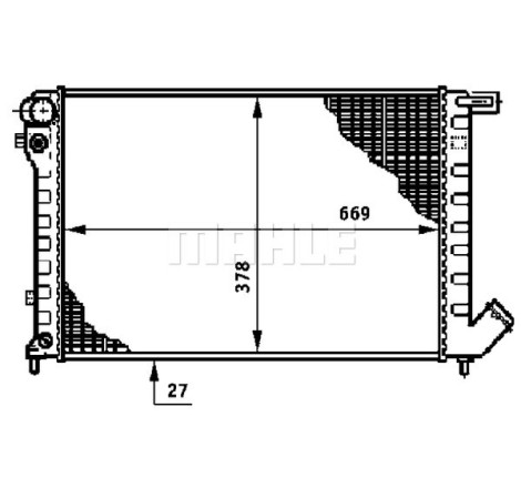 Radiateur, refroidissement du moteur BEHR