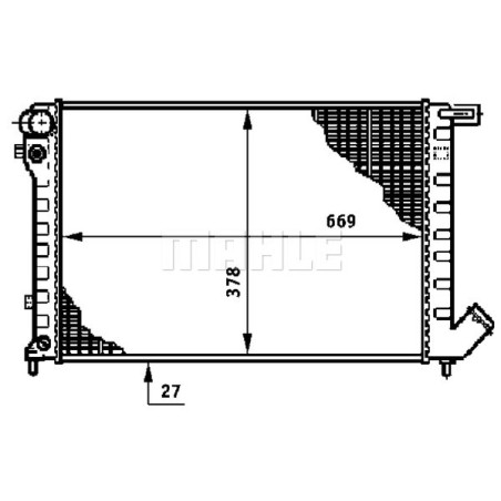 Radiateur, refroidissement du moteur BEHR