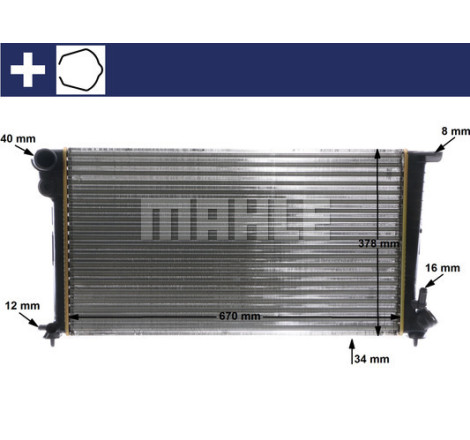 Radiateur, refroidissement du moteur BEHR