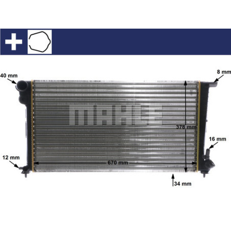 Radiateur, refroidissement du moteur BEHR