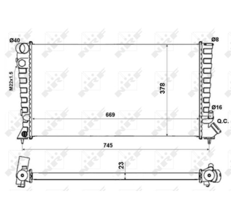 Radiateur, refroidissement du moteur Economy Class