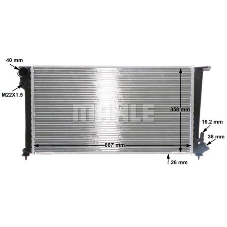 Radiateur, refroidissement du moteur BEHR